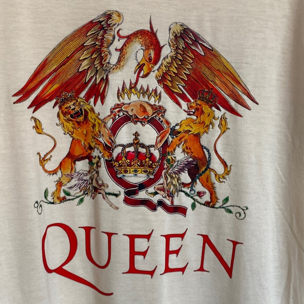 American Eagle Band Tee Lot 2 Queen Rolling Stones Pink Cream Rock T-Shirts L - Picture 7 of 11
